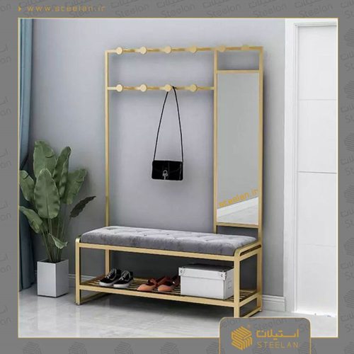 جاکفشی استیل طلایی مدل js1030