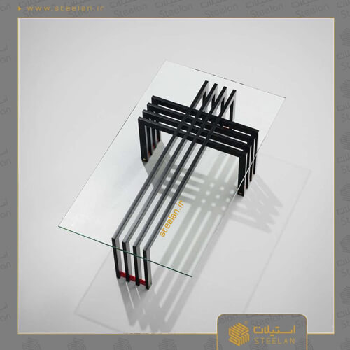 میز وسط فلزی مشکی کد fw_2040