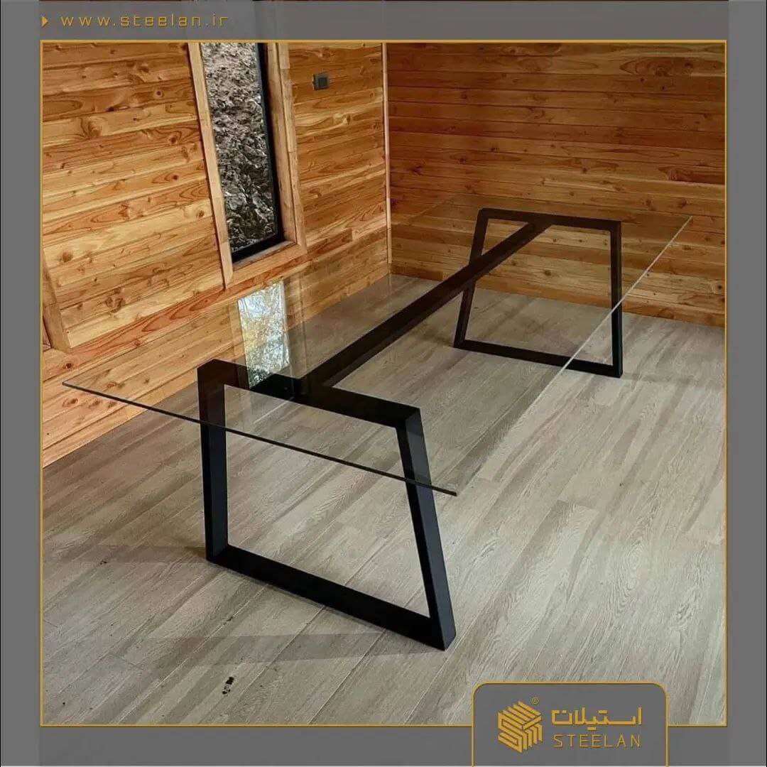 میز ناهارخوری فلزی چهار نفره مدل nf1010