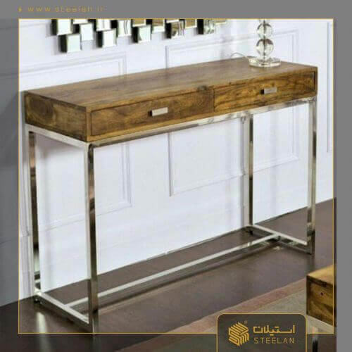 کنسول استیل طرح چوب Sc3002