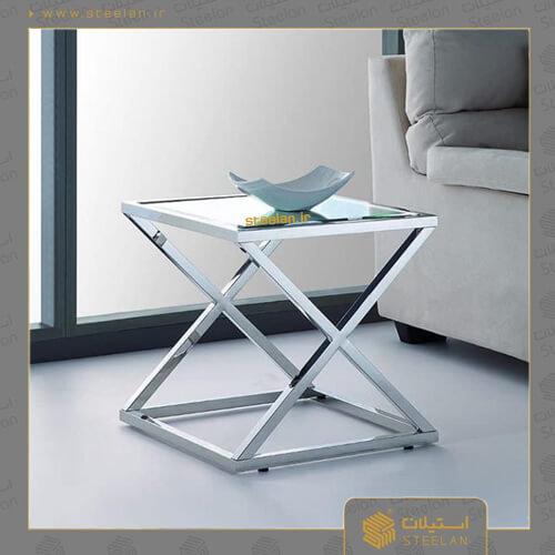 میز عسلی استیل مدل sm5060